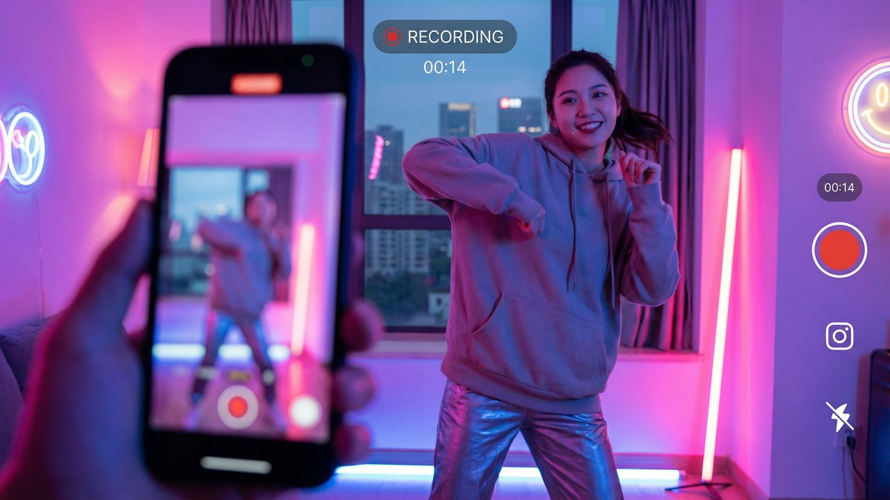 电梯激情TikTok风格短视频 - 生活视频分享创作视频教程